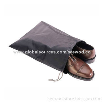Travel nylon drawstring shoes bag